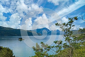 The lake of Serre-Poncon in France