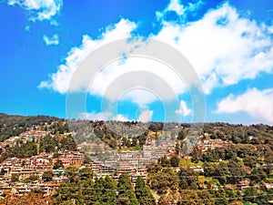 Lake side in the mountains of nainital