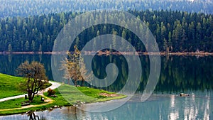 Lake Side of Saint Moritz Lake, Swiss