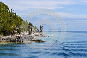 Lake side view during the summer