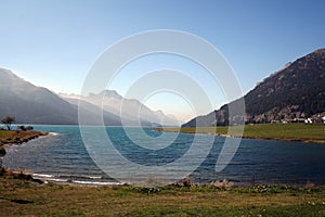Lake of Silvaplana, Switzerland photo