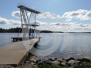 Lake sjo in Sweden Smaland lake Gamleby