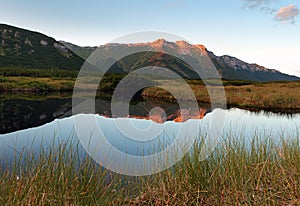 Jazero na Slovensku Tatry