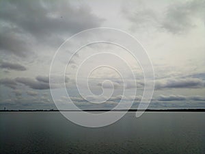 Cloudy day and Rekyva lake photo