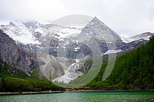 A lake,The Snow Mountain of Daocheng photo