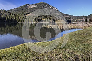 Lake Spitzingsee in Bavaria, Germany