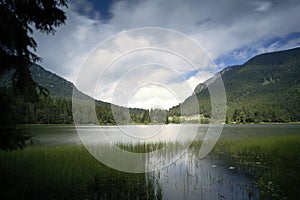 Lake Spitzingsee in Bavaria, Germany