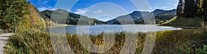 Lake Spitzingsee in the bavarian alps, Germany