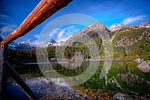 Lake of Strbske Pleso in High Tatras, Slovakia