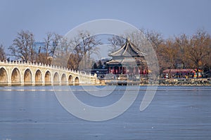 Lake in Summer Palace in Beijing