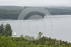 Lake Sunapee from Clark Landing in New London, New Hampshire.