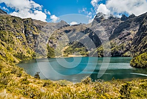 Lake on sunny day