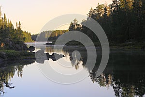 Lake at sunrise