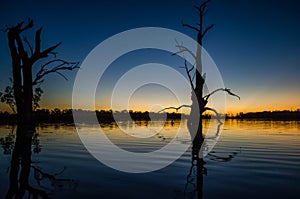 Lake sunset