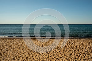 Lake Superior and beach at Pictured Rock National Lakeshore Michigan