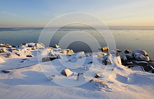 Lake Superior December Evening Light