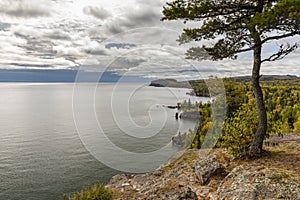 Lake Superior Scenic Autumn View