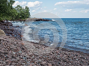 Lake Superior Shore in Lutsen, Minnesota