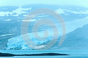Lake Svartisvatnet and Svartisen Glacier (Norway)