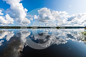 Lake in Sweden a beautiful summer day photo