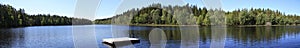 Lake in Sweden panorama