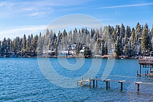 The Lake Tahoe in Nevada and California