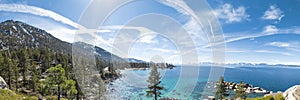 Lake Tahoe panorama view fro east shore photo