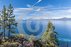 Lake Tahoe panorama view fro east shore photo