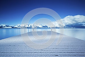 Lake Tahoe Snowy Pier II