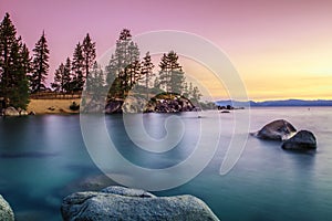 Lake Tahoe at sunset