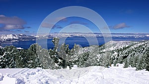 Lake Tahoe in winter