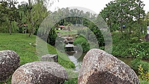 A lake at taman tasik  of Kluang, Johor, Malaysia