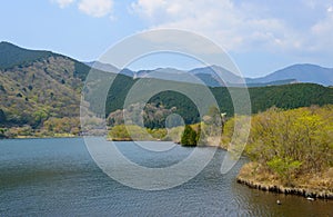 Lake Tanuki in Fujinomiya, Shizuoka, Japan