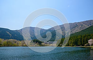 Lake Tanuki in Fujinomiya, Shizuoka, Japan