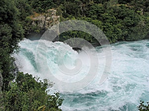 Lake Taupo and Huka Falls. New Zealand