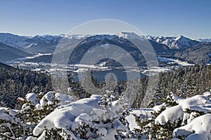 Lake Tegernsee in winter