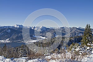 Lake Tegernsee in winter