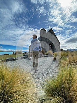 Lake Tekapo Church in New Zealand, a scenic destination attracting tourists with its stunning architecture