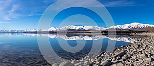 Lake Tekapo mountain landscape Panorama South Island New Zealand