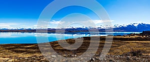 Lake Tekapo With The Southern Alps Reflection