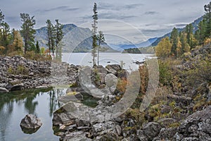 Lake Teletskoye, Lost World, Altai Mountains, Russia.