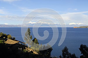 Lake Titicaca as seen from Isla del Sol