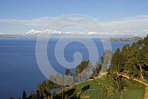 Lake Titicaca as seen from Isla del Sol