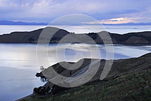 Lake Titicaca as seen from Isla del Sol