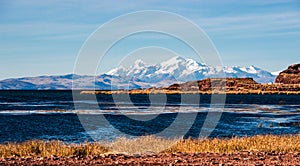 Lake Titicaca from the bolivian side photo