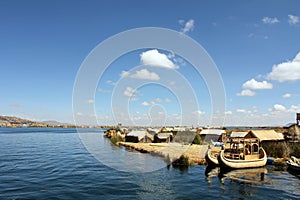 Lake Titicaca in Peru, South America