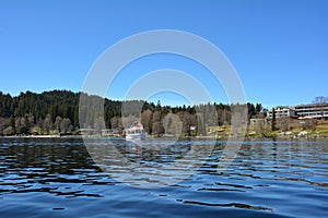 On the Lake Titisee with a view of the shore