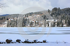 Lake Titisee in winter. Black Forest, Germany.