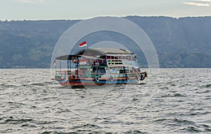 Lake Toba ferry in Sumatra, Indonesia