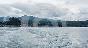 Lake Toba in the Indonesian island of Sumatra